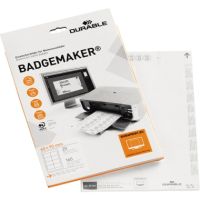 DURABLE Einsteckschild BADGEMAKER 145602 60x90mm weiß 160 Stück