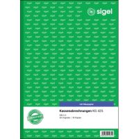 SIGEL Kassenabrechnung KG425 DIN A4 2x50Blatt