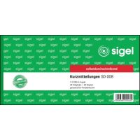 SIGEL Kurzmitteilung SD008 1/3 DIN A4 quer 2x40Blatt