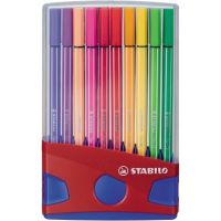STABILO Fasermaler pen ColorParade 6820-04 M 1mm sort. 20 Stück
