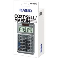 CASIO Tischrechner MS-100FM 10stellig Solar/Batterie gr