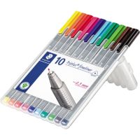 STAEDTLER Fineliner triplus 334 SB10 0,3mm sort. 10 Stück