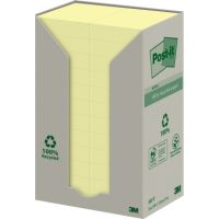 Post-it Haftnotiz Recycling Notes 653-1T 38x51mm gelb 24 Stück