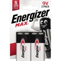 Energizer Batterie Max Alkaline 9V/E-Block/6LR61 2 Stück