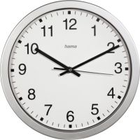 Hama Wanduhr CWA100 00186411 30cm rund analog silber +Batterien