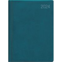 ZETTLER Taschenkalender 610-1001 Jahr 2024 10x14cm  1 Tag auf 1 Seite farbig sortiert