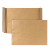 Bong Faltentaschen mit Klotzboden,/3005371, braun, DIN B4, 140g/qm, Inh. 200 Stück