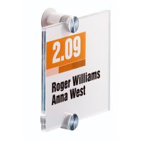 DURABLE Türschild CRYSTAL SIGN 482019 105x105mm transparent