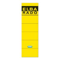 ELBA Ordneretikett 100420949 breit/kurz selbstklebend gelb 10 Stück