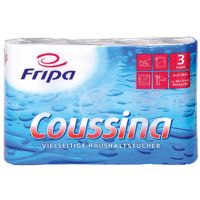 Fripa Küchenrolle Coussina 3204002 3-lagig weiß 4 Stück