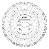 HAUG Tachoscheibe 125km/h Kombi 125 100 100 Stück