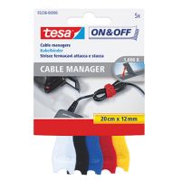 tesa Kabelbinder On & Off Cable Manager 55236-00000 5 Stück