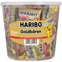 HARIBO Fruchtgummi Goldbären 745653 Minibeutel 100 Stück