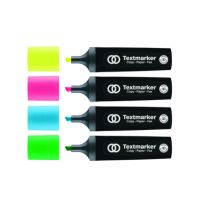 Soennecken Textmarker oeco 3128 2-5mm sort. 4 St./Pack.