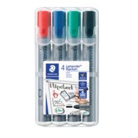 STAEDTLER Flipchartmarker Lumocolor 356 WP4 2mm sortiert 4 Stück