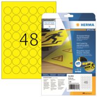 HERMA Folienetikett 8034 30mm rund gelb 1.200 Stück