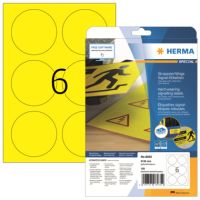 HERMA Folienetikett 8035 85mm rund gelb 150 Stück