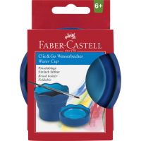 FABER-CASTELL Wasserbecher CLIC & GO/181510 blau