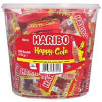 HARIBO Fruchtgummi Cola-Minis 10g Minibeutel 100St