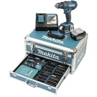 makita Akku-Schlagbohrschrauber-Set DHP482RFX9 18V/3Ah 2Akkus +Ladeger