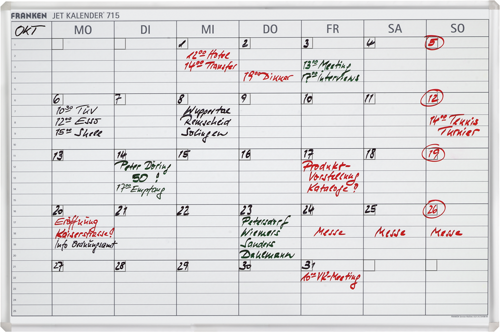 FRANKEN Tableau planning JetKalender, calendrier de semaine JK715 bei   günstig kaufen